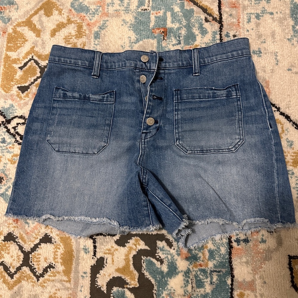 Madewell denim button fly shorts